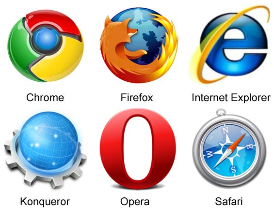 internet browser logos