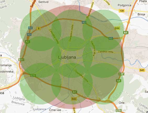 Ljubljana Realtime radar